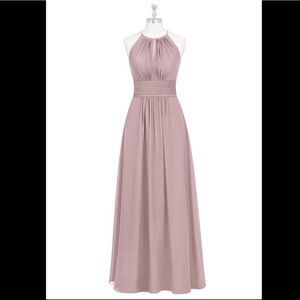 Azazie Bonnie in vintage mauve bridesmaid dress!